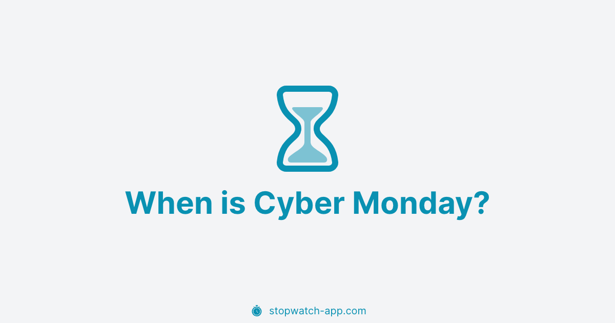 When is Cyber Monday 2025?