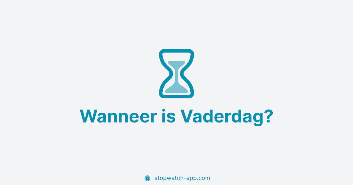 Wanneer is Vaderdag 2025?